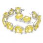 Swarovski Harmonia Bracelet - Yellow Cushion Cut Crystals with Rhodium Plating 5616513