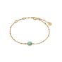 Daisy Amazonite Healing Stone Bobble Bracelet - Gold HBR1003_GP