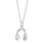 Scream Pretty Headphones Necklace - Silver - SPCNSHDP-1