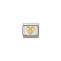 Nomination Classic Love Charm - 18k Gold and Cubic Zirconia Heart 030311_11