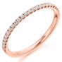 Raphael Collection Half Eternity Ring - Micro Claw Set Slim Band