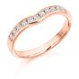 Raphael Collection Half Eternity Ring - Curved and Shaped Style - Grain Set HET2302