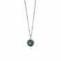 Daisy Green Aventurine Healing Necklace - Silver HN1001_SLV