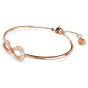 Swarovski Hyperbola Infinity Bangle - White with Rose Gold Tone Plating 5679443