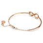 Swarovski Hyperbola Infinity Bangle - White with Rose Gold Tone Plating 5679443