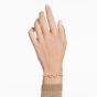 Swarovski Hyperbola Infinity Bangle - White with Rose Gold Tone Plating 5679443