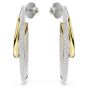 Swarovski Hyperbola Hoop Earrings - White with Mixed Metal Finish 5702400