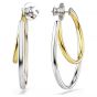 Swarovski Hyperbola Hoop Earrings - White with Mixed Metal Finish 5702400