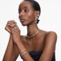 Swarovski Hyperbola Hoop Earrings - White with Mixed Metal Finish 5702400