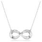 Swarovski Hyperbola Infinity Pendant - White with Rhodium Plating 5679434