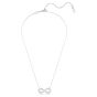Swarovski Hyperbola Infinity Pendant - White with Rhodium Plating 5679434