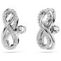 Swarovski Hyperbola Infinity Stud Earrings - White with Rhodium Plating 5687269
