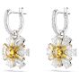 Swarovski Idyllia Flower Drop Earrings - Yellow with Rhodium Plating 5683243