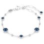 Swarovski Imber Bracelet Round Cut - Blue with Rhodium Plating - 5730679