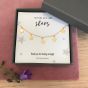 Sterling Silver Dainty Star Charm Bracelet - 18ct Gold Plated