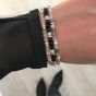 Jersey Pearl Sky Bracelet, Scatter Style in Black Agate