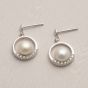 Jersey Pearl Circle Pearl Earrings 1595024