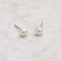 Jersey Pearl Stud Earrings 5mm
