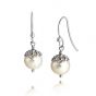 Jersey Pearl Emma-Kate Drop Earrings, Silver