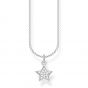 Thomas Sabo Silver annd White Stone Pave Star Necklace KE2052-051-14