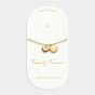 Katie Loxton 'Family Forever' Waterproof Gold Charm Bracelet KLJ6102