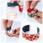 Les Georgettes Bracelet Insert - 8mm in Sun and Navy Blue