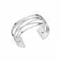 Les Georgettes Liens 25mm Silver and Zirconia Bangle