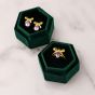 Amelia Scott Bow Gold Ring with Lime Green Enamel and Lilac - AS22TRR11M