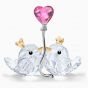Swarovski Crystal Love Birds - Pink Heart - 5492226