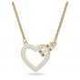 Swarovski Lovely Heart Necklace - Gold Tone Plated 5636449