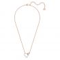 Swarovski Lovely Necklace - White with Rose Gold Plating 5636445