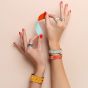 Les Georgettes Reversible Leather Insert - 14mm in Patent Red and Black