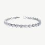 Ivory & Co Manhattan Crystal Pear Cut Bracelet