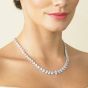 Ivory and Co Manhattan Crystal Pear Cut Necklac