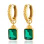 Shyla London Margot Earrings - Emerald Green