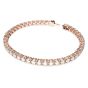 Swarovski Matrix Tennis Bracelet - White with Rose Gold Plating 5657659