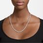 Swarovski Matrix Tennis Necklace - White with Rhodium Plating - Medium 5681801