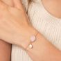 Jersey Pearl Sorel Rose Quartz Rose Gold Plated Slider Bracelet