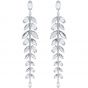 Swarovski Mayfly Pierced Earrings, White, Rhodium Plating 5446037