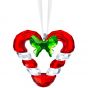 Swarovski Crystal Candy Cane Heart Ornament 5403314