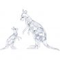 Swarovski Crystal Kangaroo Mother with Baby 5428563