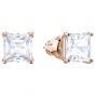 Swarovski Attract Pierced Earrings, White, Rose Gold Plating 5431895