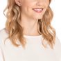 Swarovski Attract Pierced Earrings, White, Rose Gold Plating 5431895