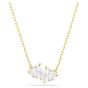 Swarovski Mesmera Attract Heart Necklace - White with Gold Tone Plating - 5733475