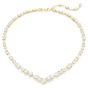 Swarovski Mesmera Necklace Mixed Cuts - White with Gold Tone Plating. Item code 5743826.