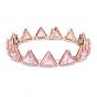 Swarovski Millenia Pink Triangle Cut Crystals - Rose-gold Tone Plating 5614934