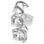 Swarovski Millenia Ear Cuff Graduated Crystals - White with Rhodium Plating 5602783