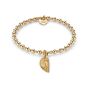 Annie Haak Mini Orchid Gold Plated Charm Bracelet - Feather