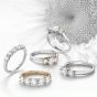 Brown & Newirth 'Heather' Three Stone Engagement Ring