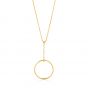 Ania Haie Orbit Drop Circle Necklace - Gold N001-02G
